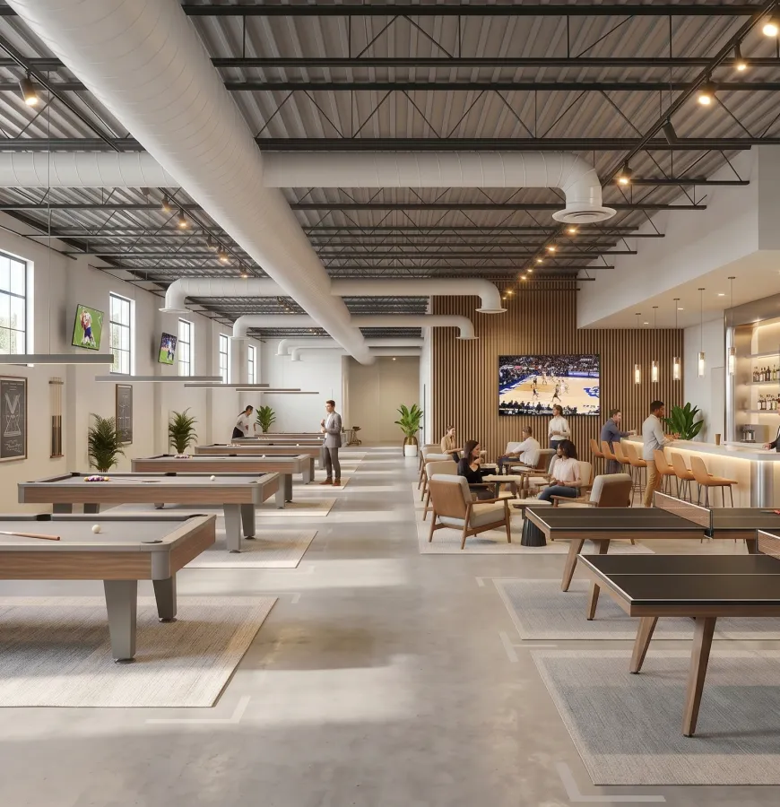 Modern hospitality venue designed as a destination dining experience