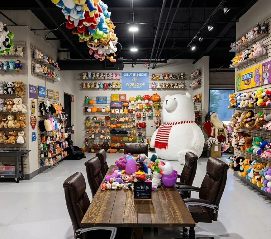 Hybrid showroom and warehouse configuration with customer-facing display area